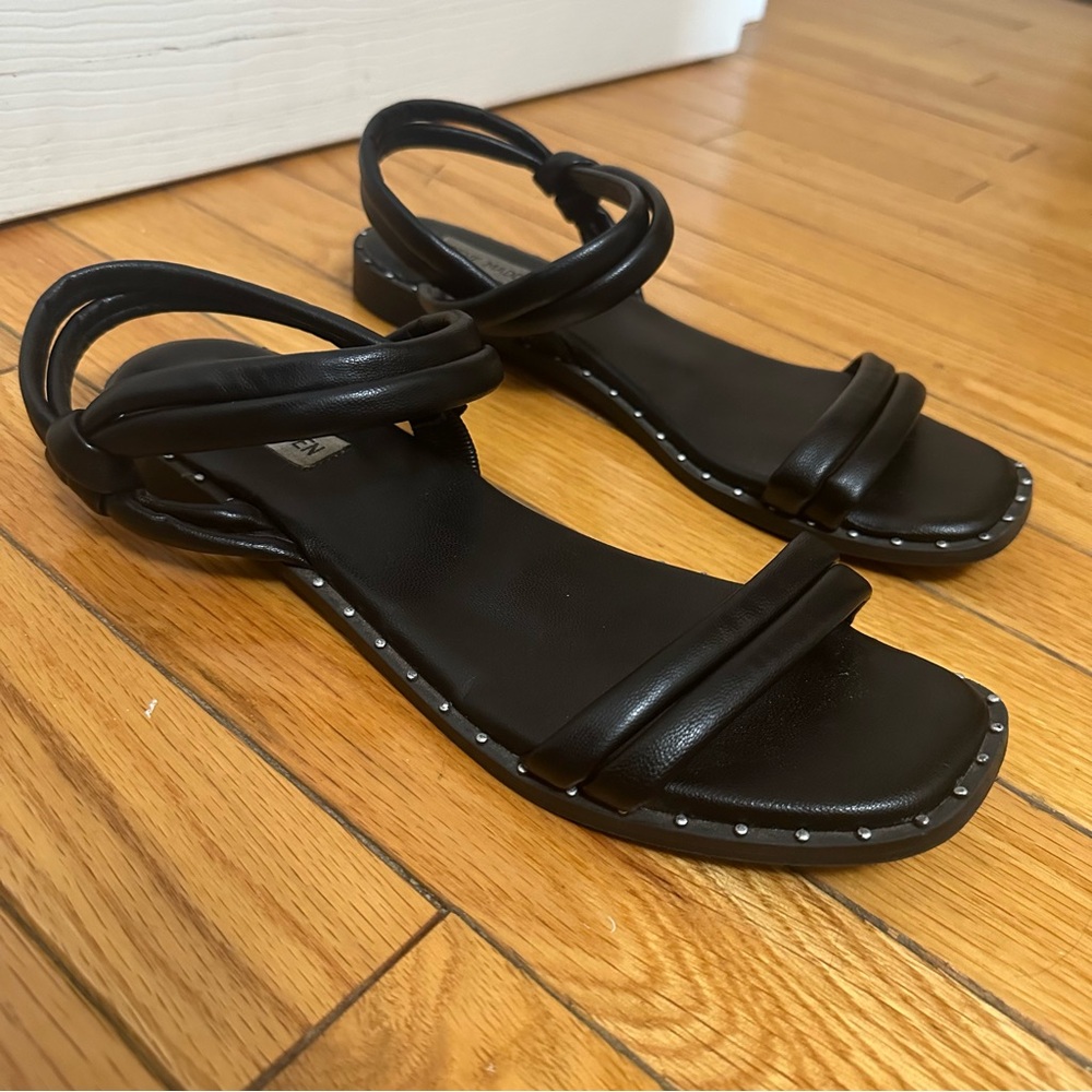 Strappy black sandals